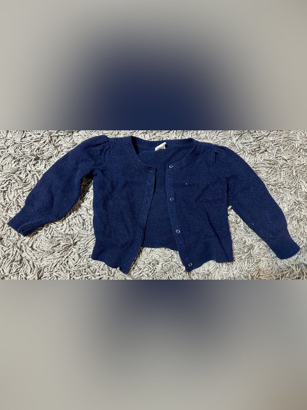 GAP Baby Navy Knit Button Cardigan
